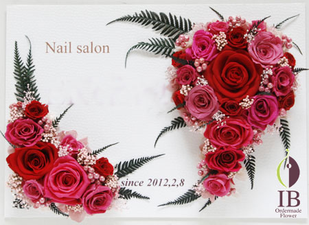 プリザ バラ チェリーレッド