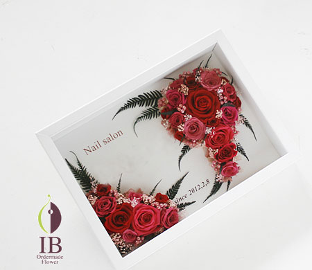 プリザーブドフラワー ロゴフレーム