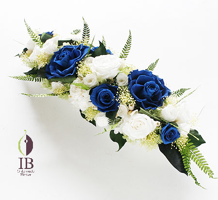 プリザーブド バラ マジョリカブルー