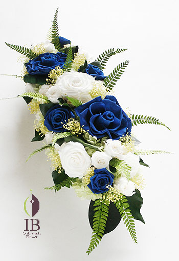 プリザ 横長ボートアレンジ