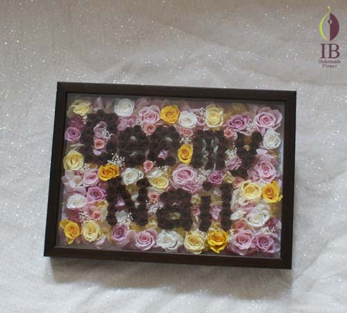 御店ロゴプリザーブド プリザードフラワー オーダーメイド