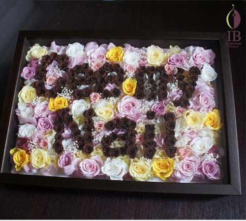 フレーム装飾
花文字プリザーブド