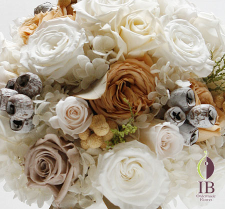 プリザードフラワー バラ ピュアホワイト