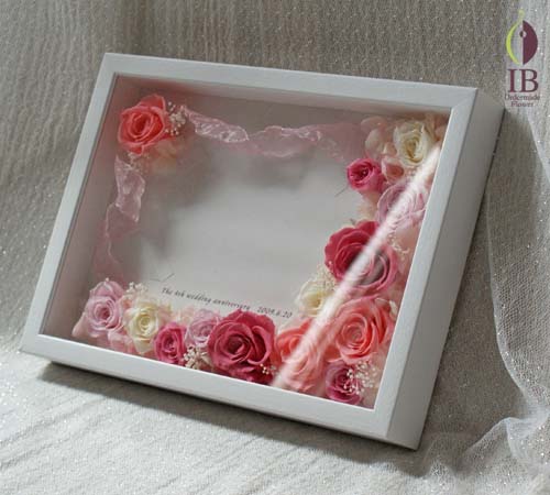 写真フレームプリザーブド プリザードフラワー オーダーメイド