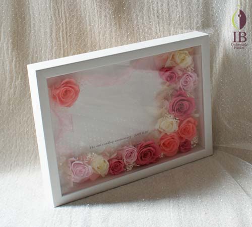 フレーム
メッセージ入りフレームプリザーブド