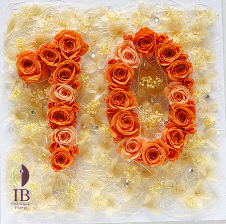 プリザ 花文字 フレーム