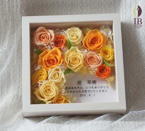 プリザーブドフラワーフレーム プリザードフラワー オーダーメイド