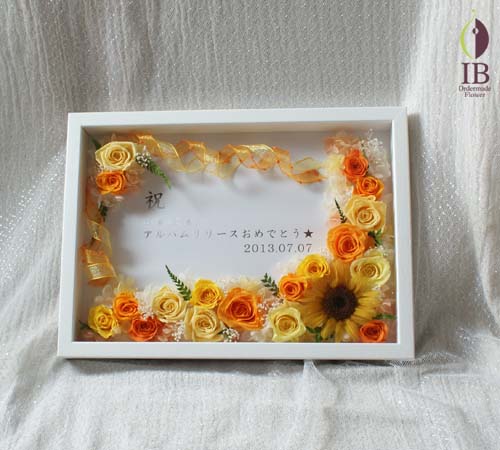 プリザーブドフラワーフレーム プリザードフラワー オーダーメイド