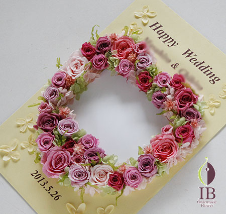 プリザーブドフラワー 結婚お祝い メッセージボード