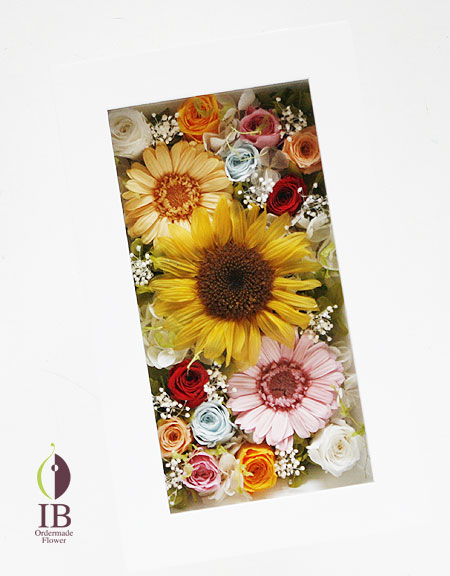 プリザーブド バースデー フレーム装飾 オーダーメイド