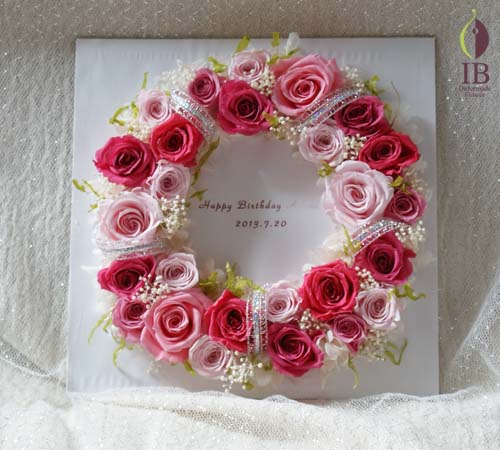 フレーム装飾
バラプリザーブド