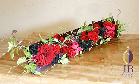 プリザーブフラワー ダリア 和風 フレーム装飾