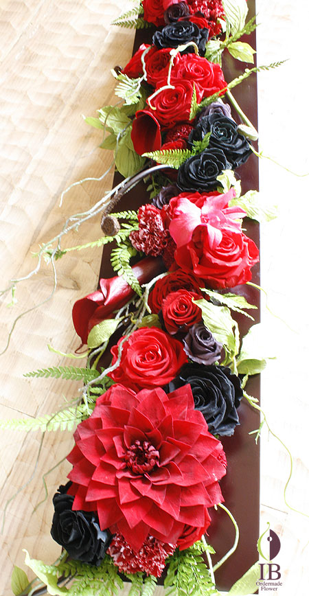 プリザーブフラワー バラブラック