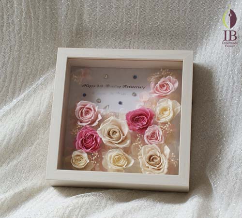 結婚記念御祝プリザーブド プリザードフラワー オーダーメイド