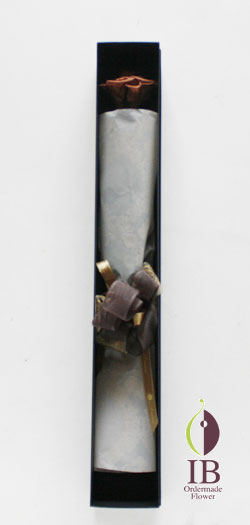 プリザーブドフラワ- 一輪のバラ