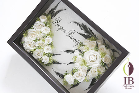 プリザーブドフラワー ロゴフレーム