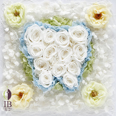 プリザ バラ ピュアホワイト