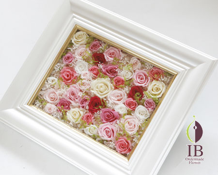 プリザーブドフラワー ばら キャンディピンク