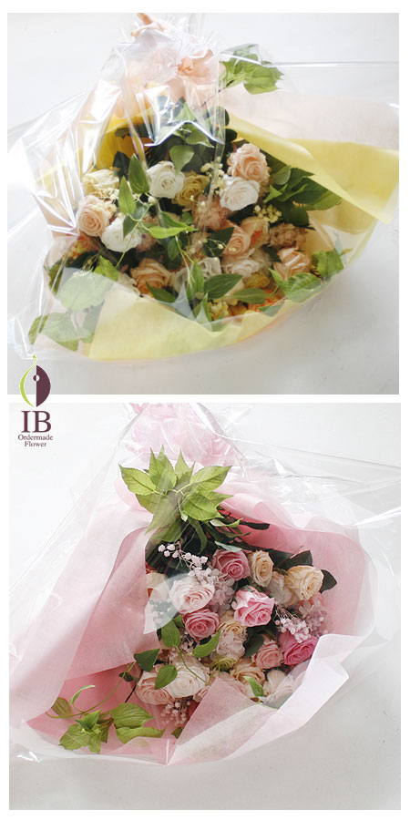 プリザーブドフラワ- 花束装飾