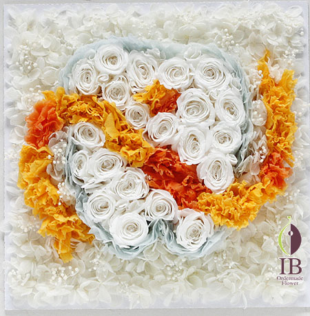 プリザ カーネーション ゴールデンイエロー