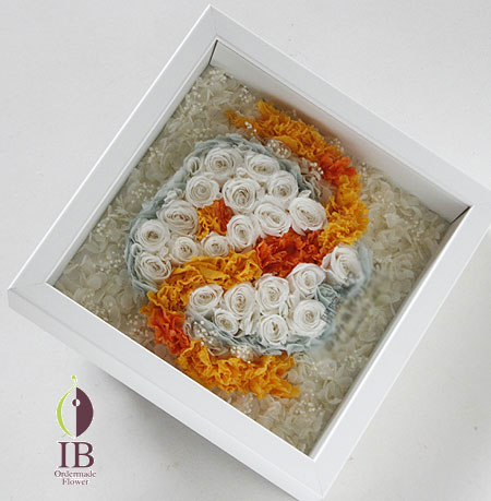 プリザーブドフラワー バラ ピュアホワイト