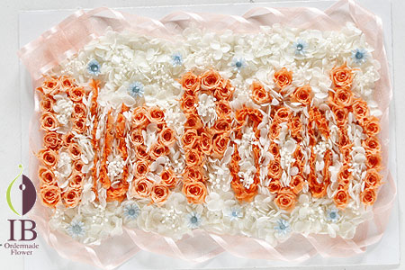 プリザ 花文字フレーム