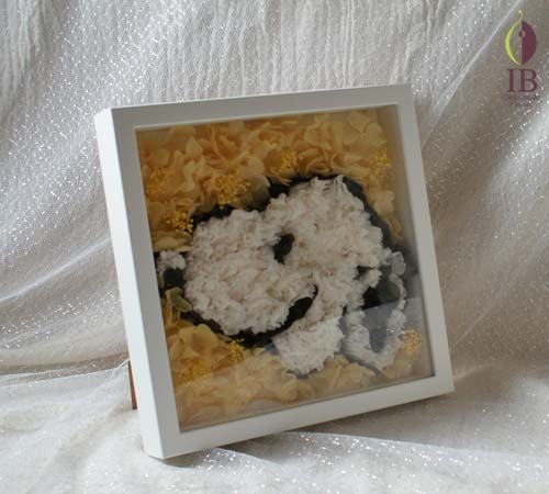 フレームのお花 メッセージフレームプリザーブド