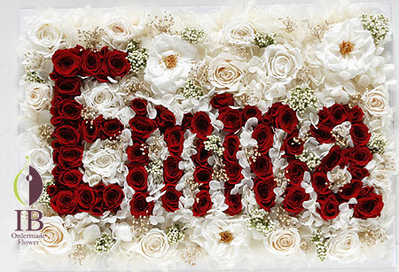 プリザ バラ クィーンレッド