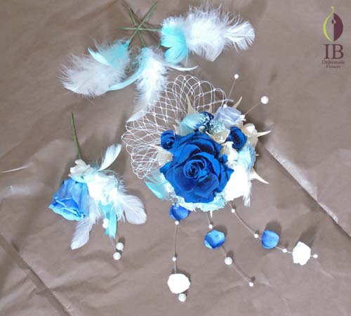 髪飾りプリザーブド プリザードフラワー オーダーメイド