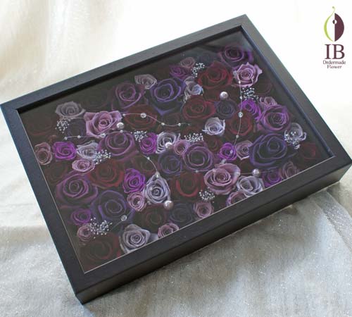 
紫バラプリザーブド