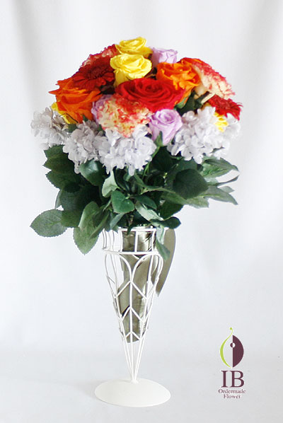 プリザ ラウンド型花束