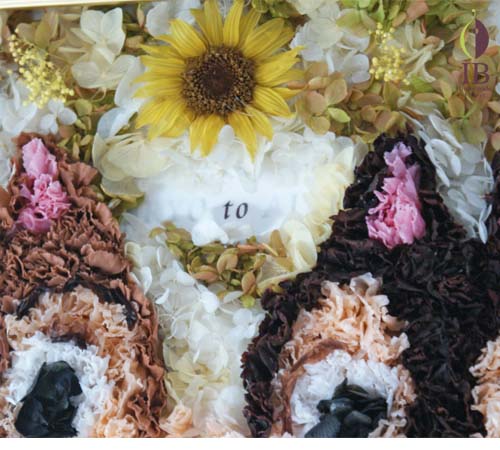 印字アップ プリザードフラワー