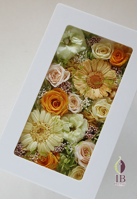 プリザーブド　結婚式　フレーム装飾　オーダーメイド