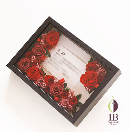 プリザーブドフラワー バラ レッド