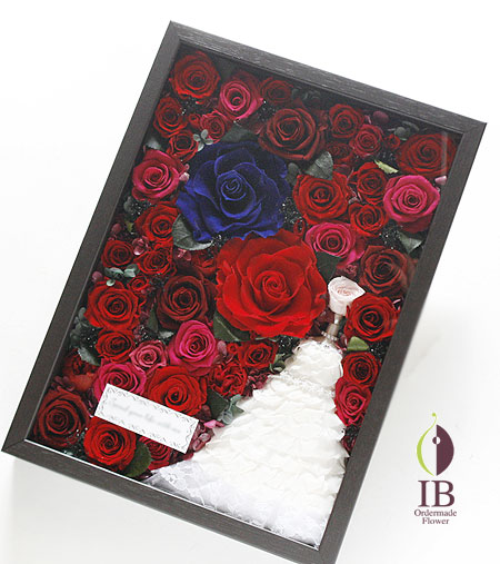 プリザーブドフラワー プロポーズのお花 赤いバラ