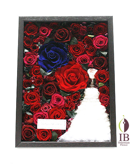 プリザーブドフラワー バラ レッド