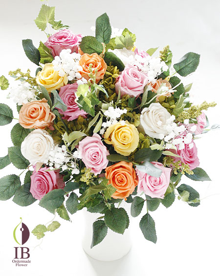 プリザード バラ ベイビーピンク