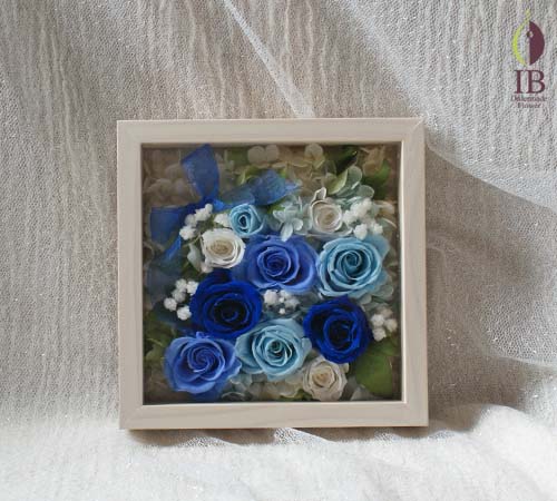 プリザーブドフレーム装飾 プリザードフラワー オーダーメイド