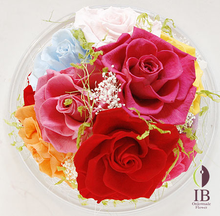 プリザーブド バラ チェリーレッド