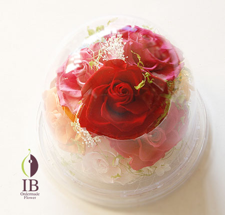 プリザ バラ ニューヨークピンク