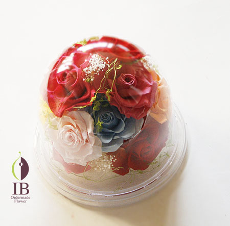 プリザ バラ ラベンダー