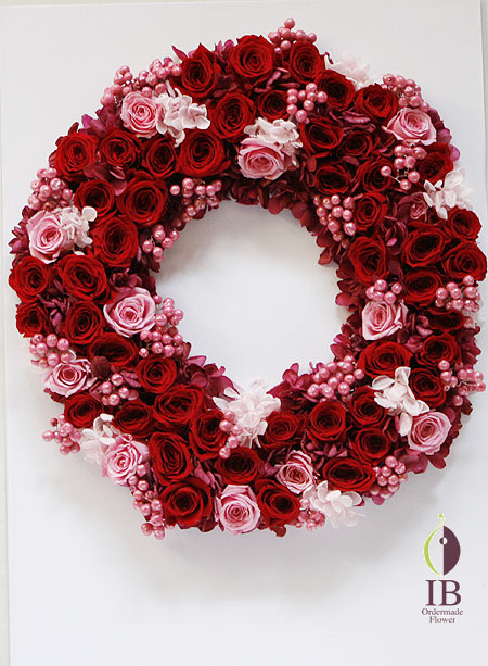 プリザ 60輪のバラ 還暦