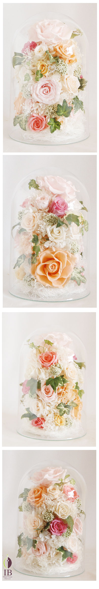 オーダーメイド　ピンクのバラのアレンジ　