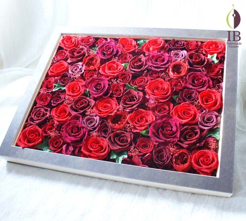 バラ60輪入りプリザーブド プリザードフラワー