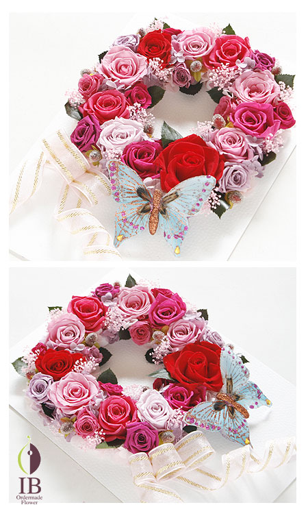 プリザーブフラワー リース フレーム