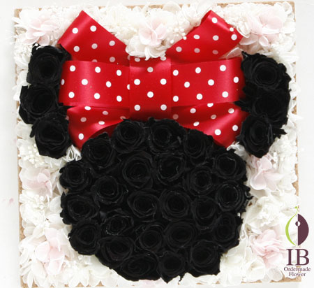 プリザーブフラワー　ミニーマウス