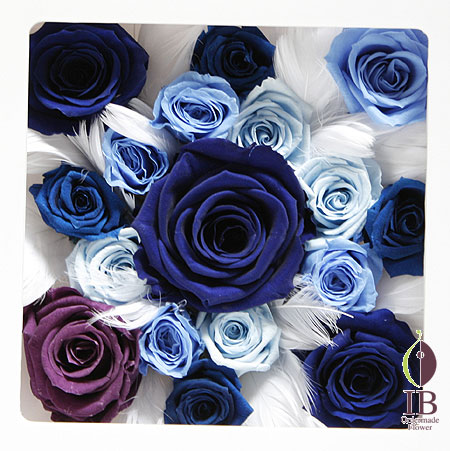 プリザ バラ エクセレントブルー