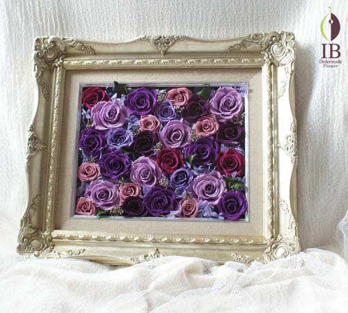 喜寿御祝用プリザーブド プリザードフラワー オーダーメイド