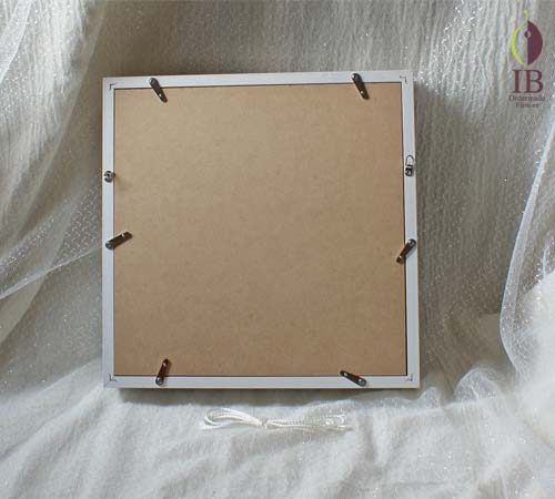 フレーム裏側 プリザードフラワー