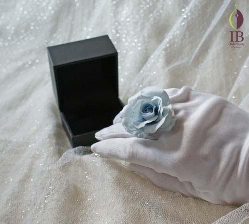 リング 手にあてた時